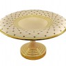 Блюдо декоративное Murano Cream Gold, 38 см, Delta