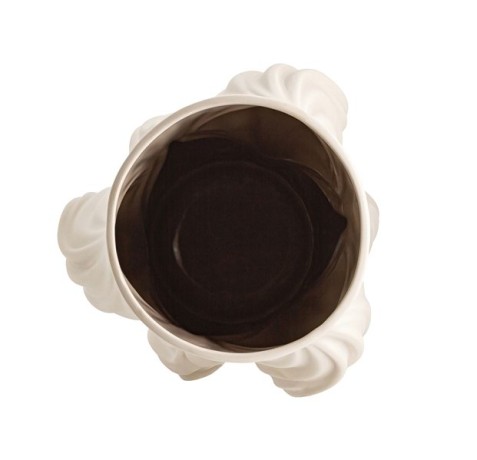 Ваза для цветов, 35,5 см, декоративная, фарфор P, серо-бежевая, матовая, Волны, Edit, Home & Style