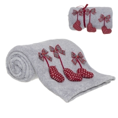 Плед Arco 130x160 см. серый, D'casa