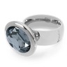 Кольцо TIVOLA big S silver night 17.8 мм