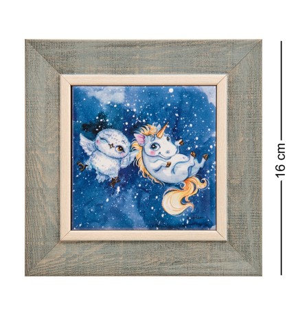 SZ-455 Панно керамическое "Волшебный вечер" 10х10