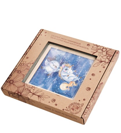 SZ-455 Панно керамическое "Волшебный вечер" 10х10