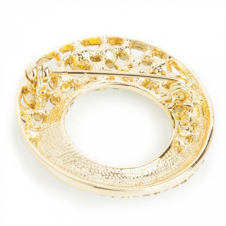 Брошь Круг FAN-06548.7 BR/G Shadore