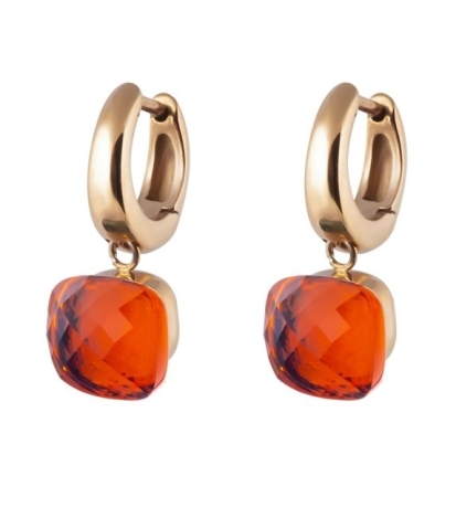 Серьги Firenze orange glow 300332 BR/RG Qudo