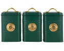 Набор банок для сыпучих продуктов Grandham, зелёные, 1,45 л. 3 шт. Maxwell & Williams