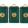 Набор банок для сыпучих продуктов Grandham, зелёные, 1,45 л. 3 шт. Maxwell & Williams