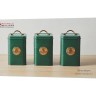 Набор банок для сыпучих продуктов Grandham, зелёные, 1,45 л. 3 шт. Maxwell & Williams