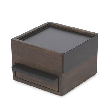 Шкатулка для украшений Stowit Mini, чёрная Umbra