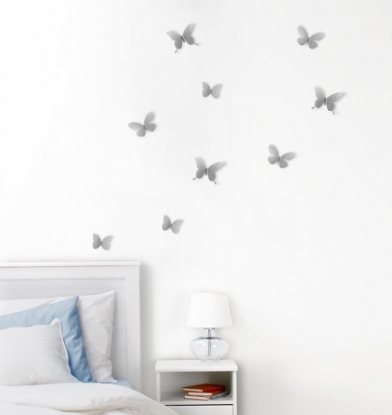 Декор для стен Mariposa 9, никель, Umbra