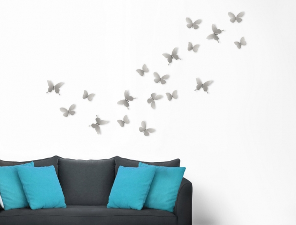 Декор для стен Mariposa 9, никель, Umbra