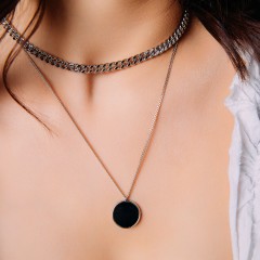 Колье Onyx B2105NM-N01.1 BW/S Fiore Luna