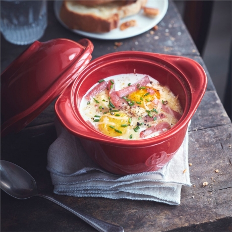 Форма для приготовления яиц "Гнездо", цвет гранат, Emile Henry