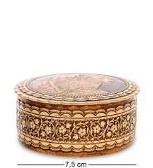 BST-400/ 8 Шкатулка &quot;Медведь&quot; (береста)