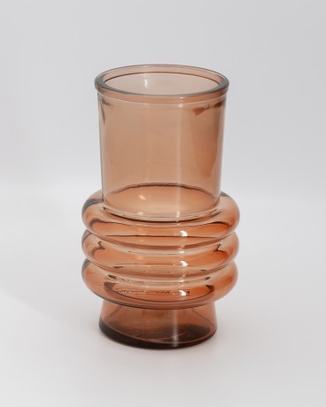 Ваза Organic, коричневая, 17 см. SAN MIGUEL