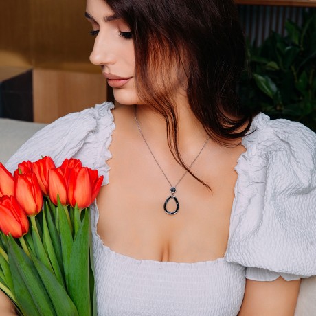 Колье SSHA B2103SW-N05.15 BR/S Fiore Luna