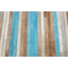 Ковер Stripes Aqua, коллекция "Морские полоски" 170*1*240, Шерсть, Воловья кожа, Мультиколор