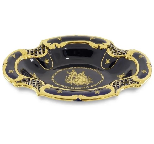 Ваза настольная, 47x35x8 см. AMANTE BLU, керамика