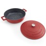 Неглубокая форма для запекания из литого аллюминия RED, 4 л. MC Kitchen Craft