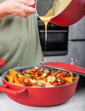 Неглубокая форма для запекания из литого аллюминия RED, 4 л. MC Kitchen Craft