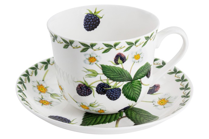 Чашка с блюдцем Ежевика, 480 мл. Maxwell & Williams