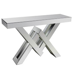 Консоль зеркальная с фигурной ножкой Vittory