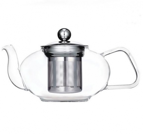 Чайник заварочный с фильтром, 800 мл. Hans&Gretchen, серебристый