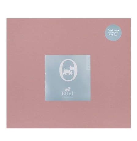 Простыня на резинке (PB), перкаль, 180x200x30см. карминово-розовый, BOVI