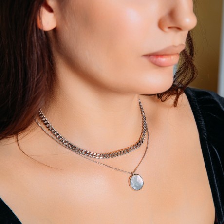 Колье MOP B2105NM-N01.2 BW/S Fiore Luna