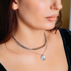 Колье MOP B2105NM-N01.2 BW/S Fiore Luna