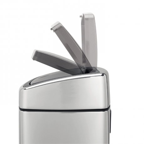 Мусорный бак Brabantia Touch Bin прямоугольный (10л), Полированная сталь Brabantia