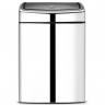 Мусорный бак Brabantia Touch Bin прямоугольный (10л), Полированная сталь Brabantia