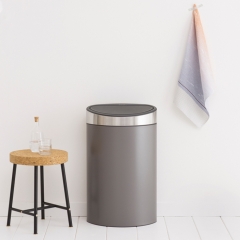 Мусорный бак Touch Bin New (40 л), Платиновый/крышка стальная матовая Brabantia