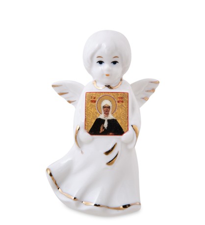 VS-455/4 Фигурка "Ангелочек с иконой "Матрона Московская"