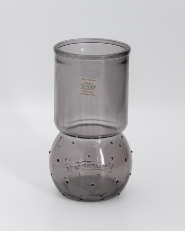 Ваза Organic, серая, 17 см. SAN MIGUEL