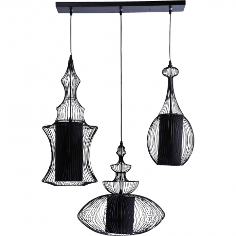 Люстра Swing, коллекция "Свинг" 77*119*43, МДФ, Сталь, ПВХ, Черный