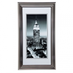 Постер в рамке NY Skyline, коллекция "Небоскреб Нью-Йорка", в ассортименте 65*115*3, Полиуретан, Стекло, Бумага, Черный