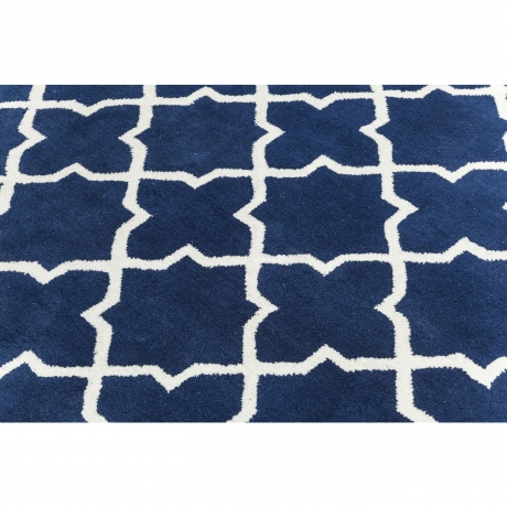 Ковер Cordoba, коллекция "Кордоба" 240*170*1,5, Шерсть, Хлопок, Синий