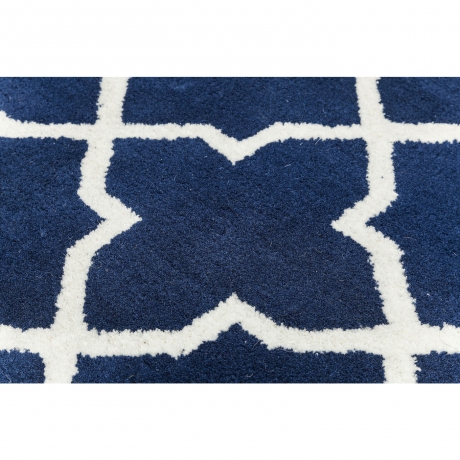 Ковер Cordoba, коллекция "Кордоба" 240*170*1,5, Шерсть, Хлопок, Синий