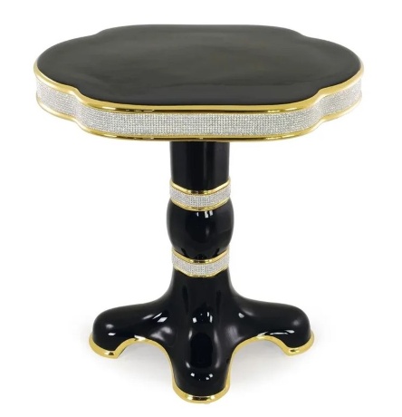 Колонна, 78 см. для столешницы овальной DUBAI, керамика, swarovski