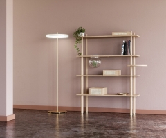 Напольный светильник, Ø 40 см. Asteria Floor pearl white Umage