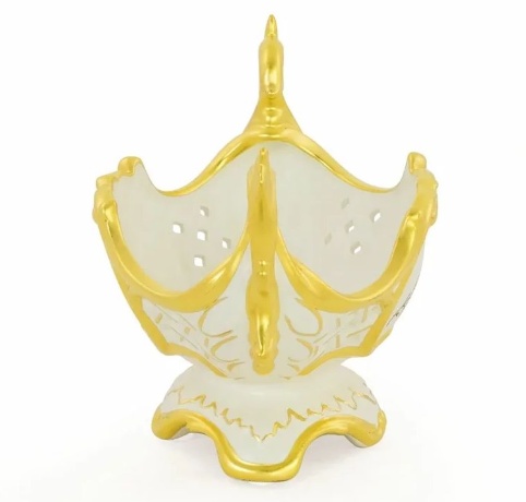 Ваза настольная, 28х16х18 см. FIORI GOLD, керамика