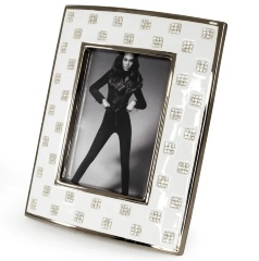 Рамка для фотографий, 28х35 см. TOKIO, керамика, swarovski, белый