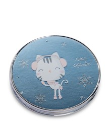 WW-124/3 Зеркало метал круглое &quot;Милый котенок&quot;