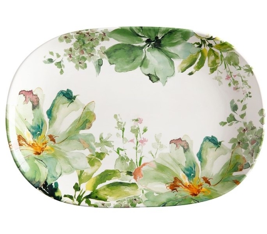 Блюдо овальное Botanical, 40х28 см. Casa Domani