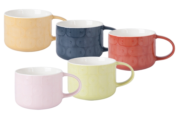 Кружка Геометрия, индиго, 0,5 л. Maxwell & Williams