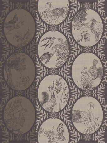 Полотенце для посуды, 60х80 см. 100% хлопок, серое, JOSEPHINE Le Jacquard Francais