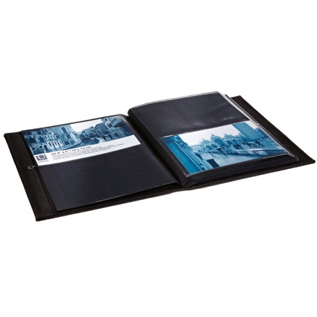 Фотоальбом Horizon 2up хром/черный