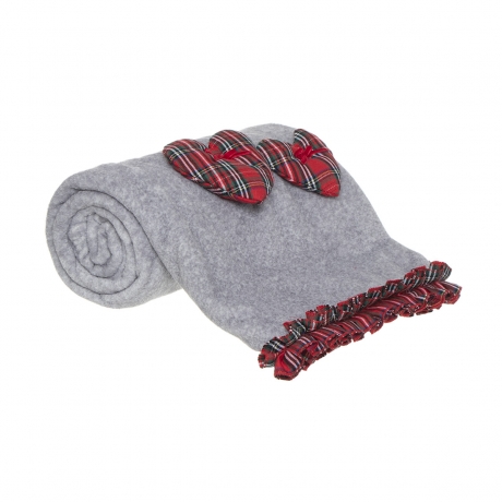 Плед Corazon 130x160 см. серый, D'casa