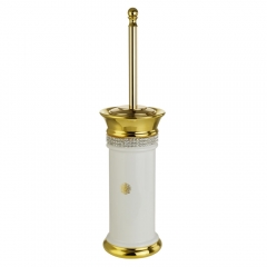 Ершик напольный Migliore Dubai, керамика, декор золото, swarovski