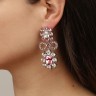 Серьги LILLIAN SS ROSE/CRYSTAL